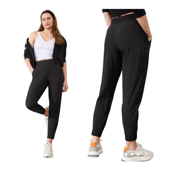 Athleta Brooklyn Jogger Pant Women’s Size 4 in Black - Picture 1 of 8